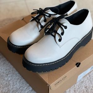 White Oxford Style Shoes